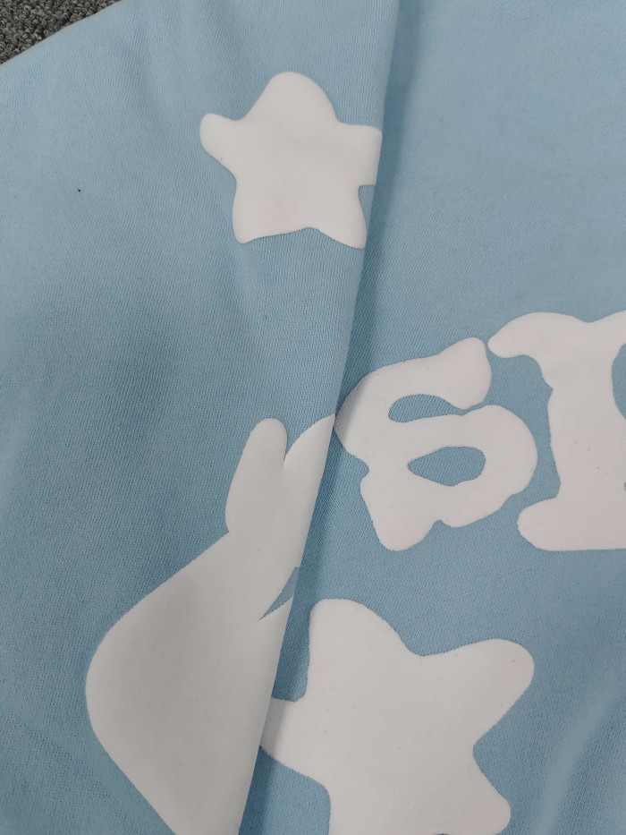 Sp5der 3D Foam Arc Bold Letter Irregular Star Print Hoodie 5 colors 29488627