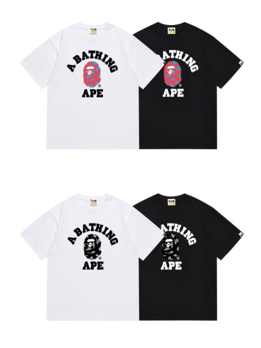 [50% Off]A Bathing Ape Bape Knockout Camo Ape Small Head Print Tee 4 colors 27502135