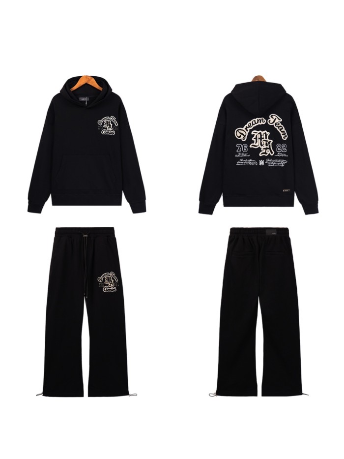 [50% Off]Amiri Towel Embroidery hoodie & pants set 2 colors 27604961