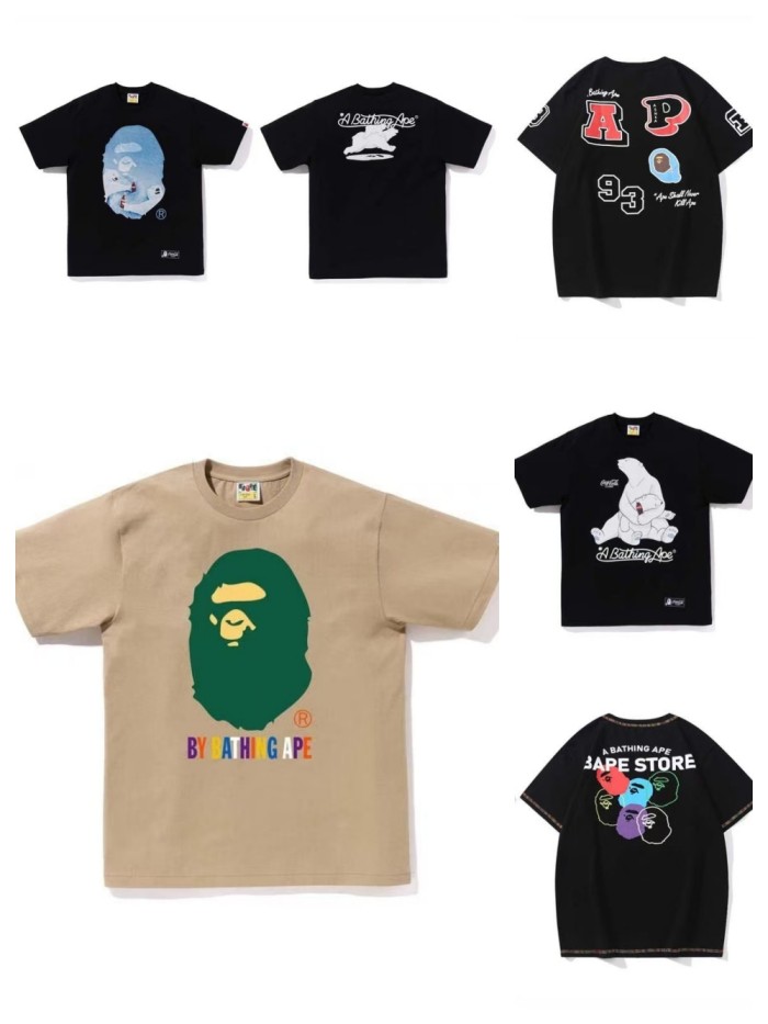 [50% Off]A Bathing Ape Bape Polar Bear Coke Ape Head Print Tee 5 colors 27648271