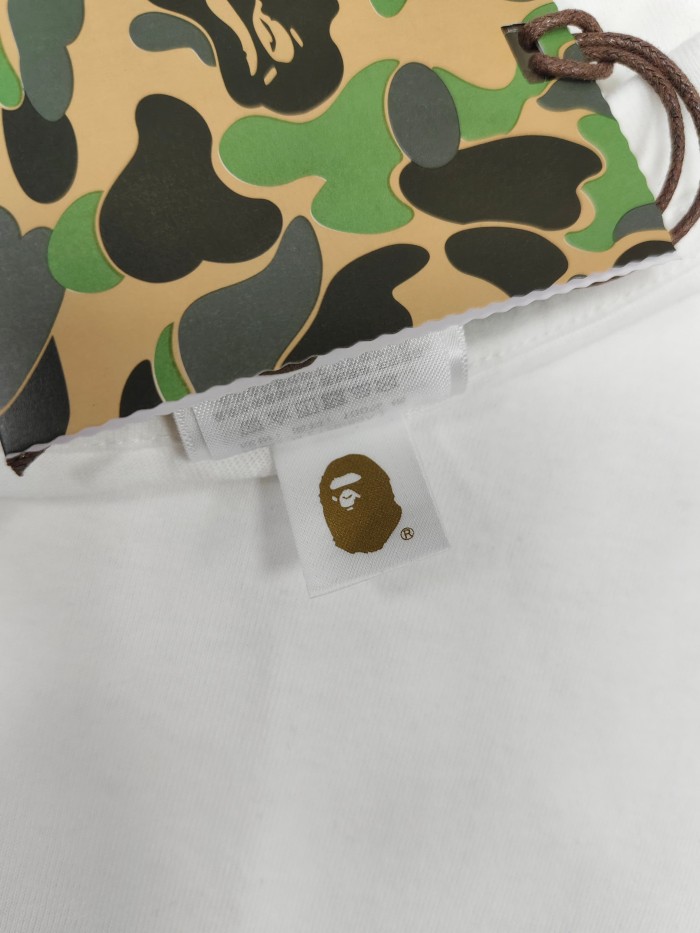 A Bathing Ape Camo Ape Head Arc Bold Letter Print Minimalist Tee 2 colors 29491169
