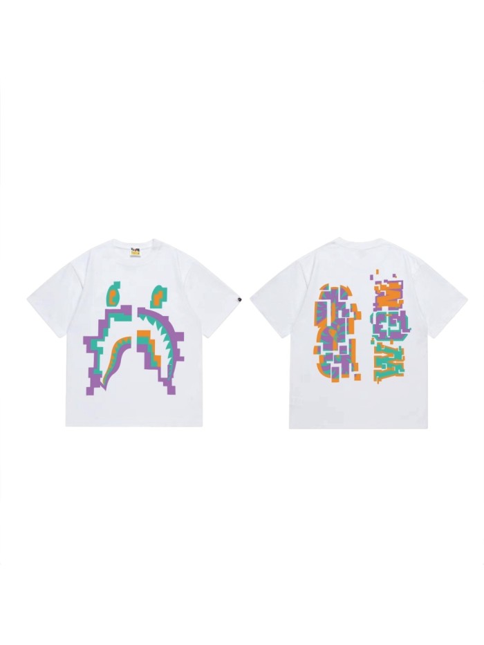 [50% Off]A Bathing Ape Bape Digital Shark Print tee 2 colors 27648172