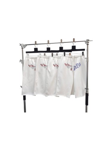 Sp5der [Big & Tall for weights up to 220 lbs]1:1 quality version Tri-Color Rhinestone Logo Raw Cut Sweat Shorts 29493827