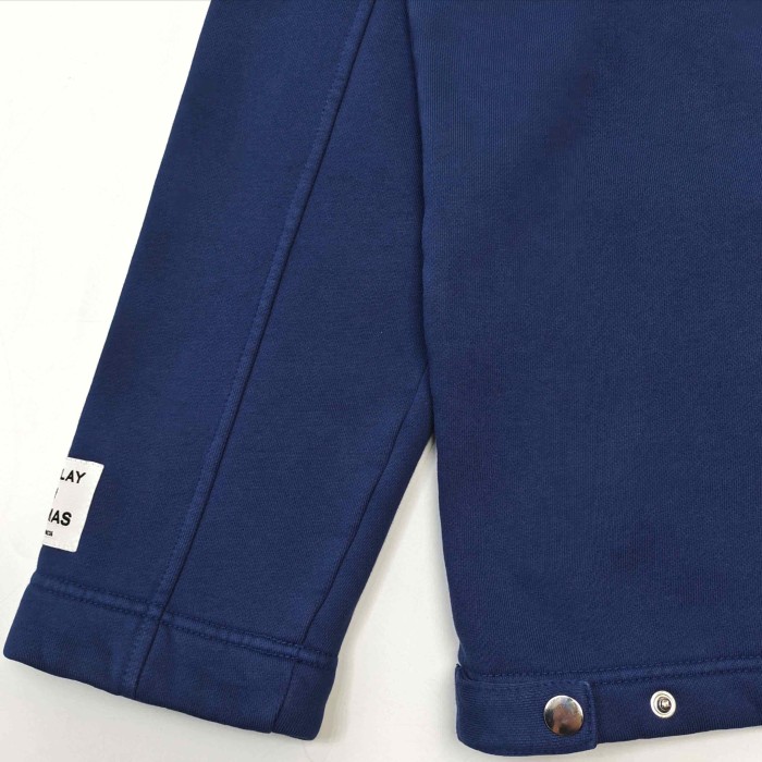 GaIIery Dept. [Big & Tall for weights up to 260 lbs]1:1 quality version French Slogan Collared Full Zip Up Jacket & Shorts Set 29493793