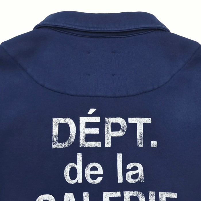 GaIIery Dept. [Big & Tall for weights up to 260 lbs]1:1 quality version French Slogan Collared Full Zip Up Jacket & Shorts Set 29493793