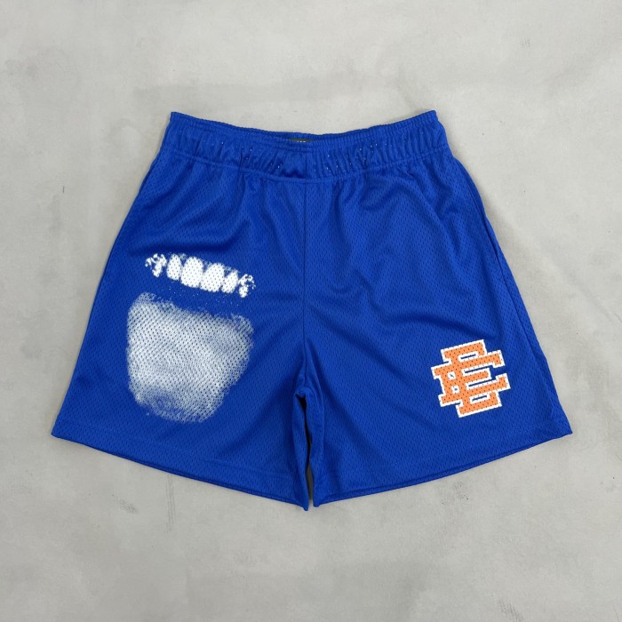 [50% Off]Eric Emanuel 1:1 quality version Tooth and Tongue Printed Mesh Shorts 27765053