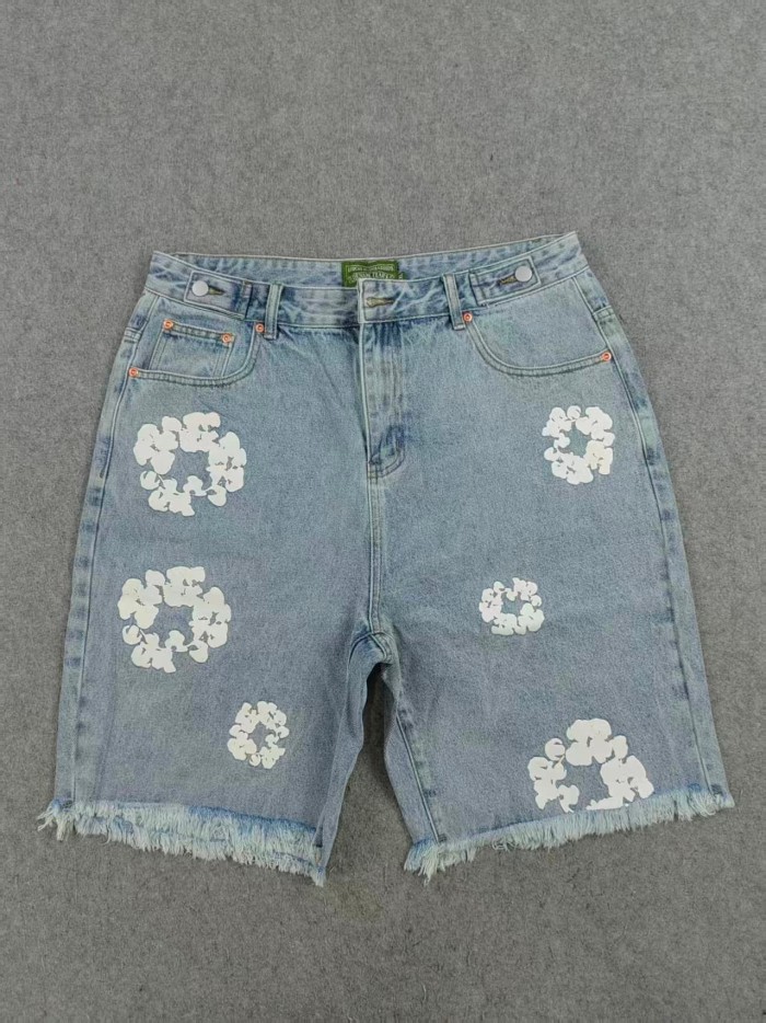 Denim Tears Classic Kapok Raw Edge Denim Shorts 3 colors
