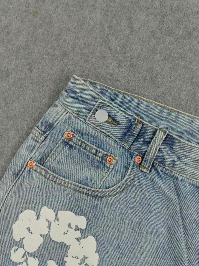 Denim Tears Classic Kapok Raw Edge Denim Shorts 3 colors
