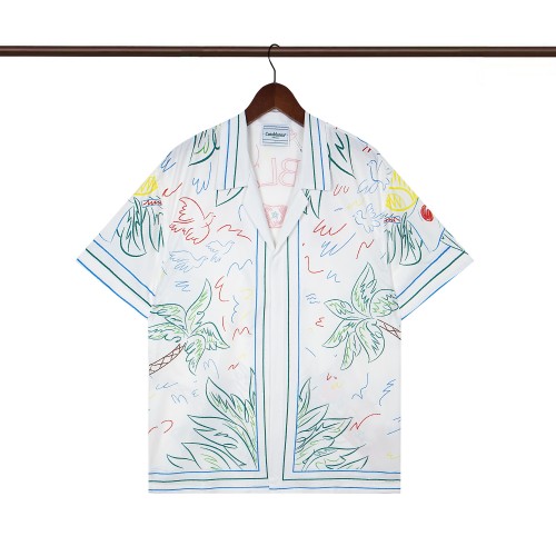[50% Off]Casablanca Line camel Coconut Tree Printed Polo shirt & shorts set 27878382