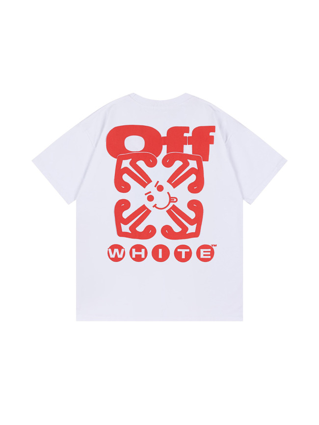 [50% Off]Off-white Foam Arrow Letter Print Tee 27829082