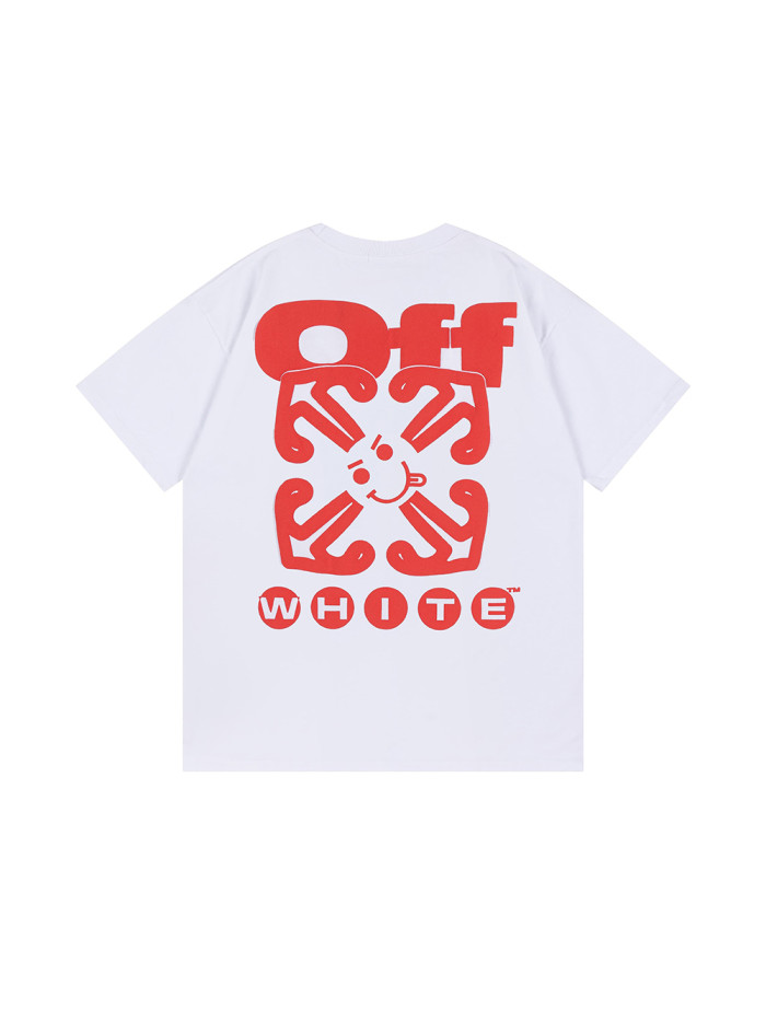 [50% Off]Off-white Foam Arrow Letter Print Tee 27829082