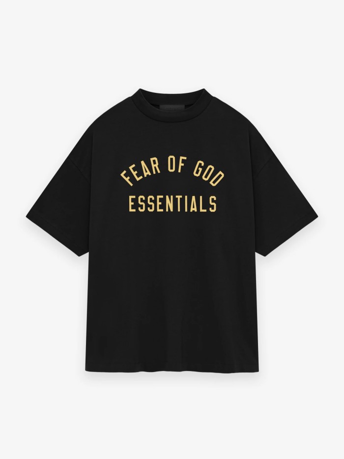 [50% Off]Fear Of God (Essentials) [Big & Tall for weights up to 220 lbs]1:1 quality version BACK TO SCHOOL Collection Letter Print Tee &  Shorts Set 4 colors 27870726