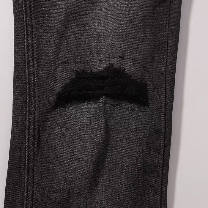 Ksubi 1:1 quality version Vintage Wash Back Pocket Print Ripped Distressed Slim Skinny Jeans 29499643