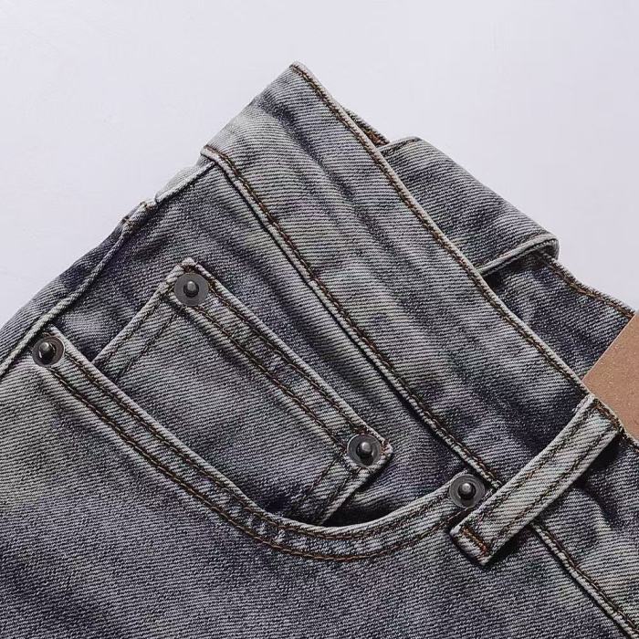 Ksubi 1:1 quality version Wash Gothic Letter Print Shark Ripped Distressed Slim Skinny Jeans 29499706