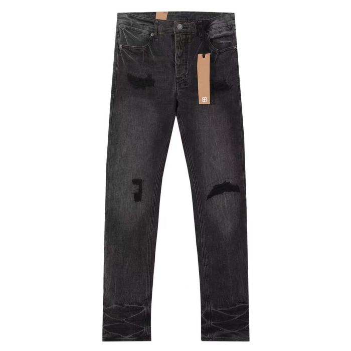 Ksubi 1:1 quality version Vintage Wash Back Pocket Print Ripped Distressed Slim Skinny Jeans 29499643
