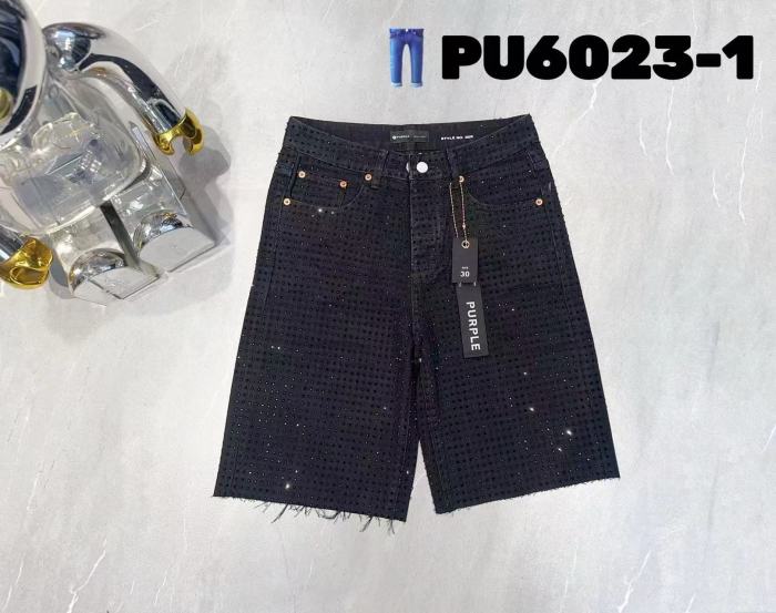 [50% Off]Purple Brand 1:1 quality version Black Diamond Denim Shorts 27940112