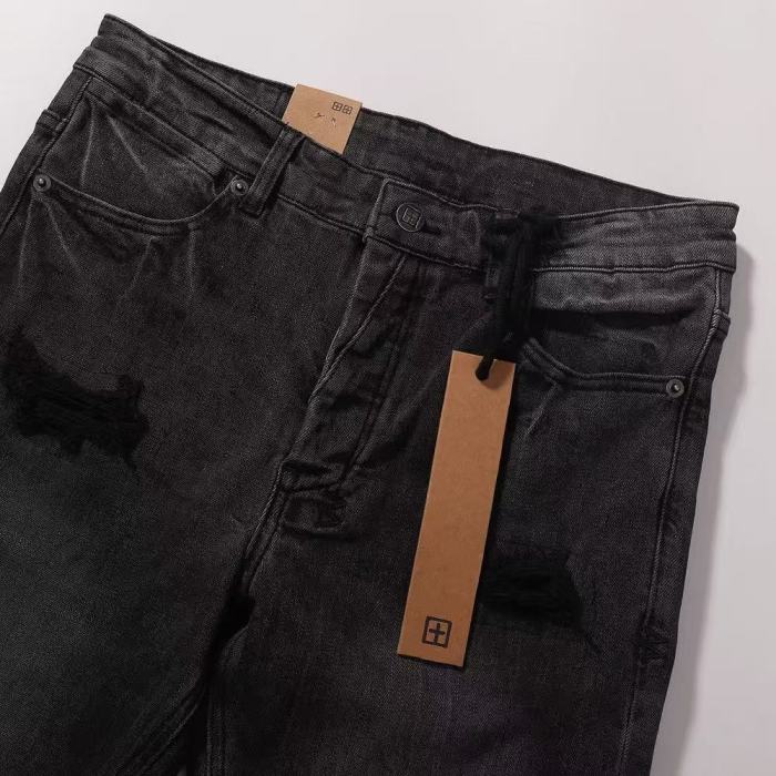 Ksubi 1:1 quality version Vintage Wash Back Pocket Print Ripped Distressed Slim Skinny Jeans 29499643