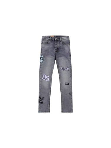 Ksubi 1:1 quality version Wash Multi Logo Numeral Embroidered Patch Slim Skinny Jeans 29499763