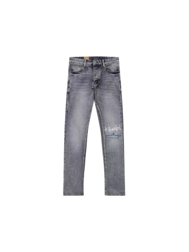 Ksubi 1:1 quality version Wash Script Logo Print Shark Ripped Distressed Slim Skinny Jeans 29499754