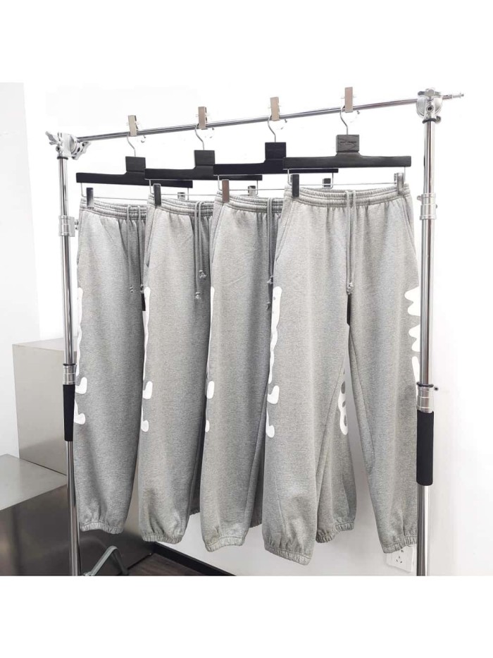 [50% Off]Sp5der 1:1 quality version New Color Medium Gray Printed Hoodie & Pants Set 27880543