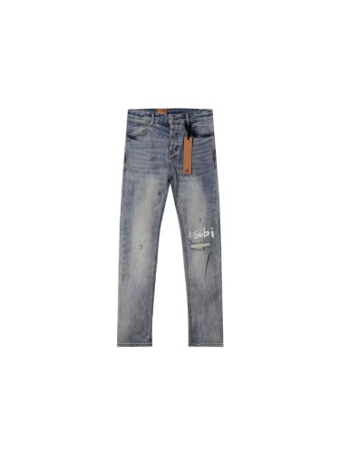 Ksubi 1:1 quality version Wash Script Logo Print Ripped Distressed Patch Slim Skinny Jeans 29499675