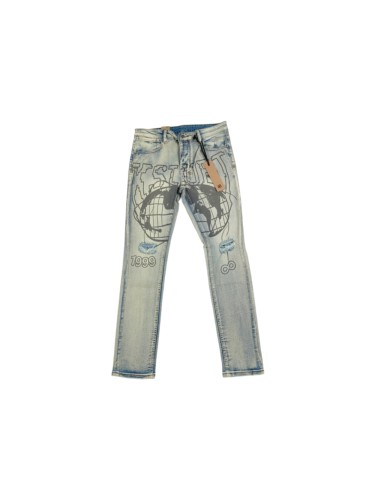 Ksubi Earth Outline 1999 Print Washed Jeans 29344229