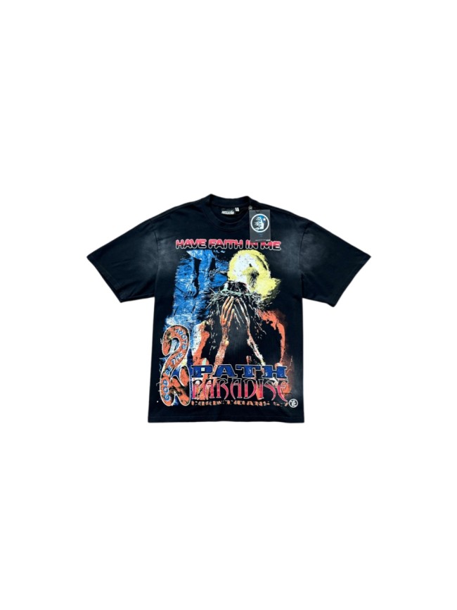 Hellstar Studio Vintage Wash Front Back Vintage Poster Figure Graphic Loose Unisex Tee 29499976
