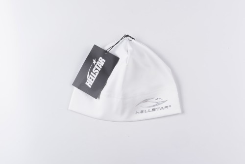 Hellstar Studio 1:1 quality version Black Stretch Fabric Silver Star Logo Skull Cap 2 colors 29500079