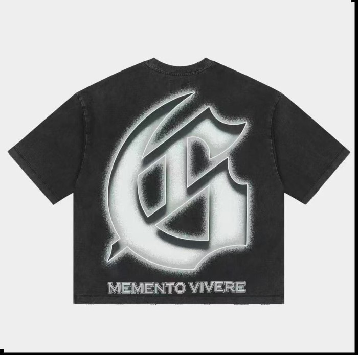 Godspeed Front Gothic Skeleton Hand Eye Text Print Back Spray Gradient G Logo T-Shirt 29500754