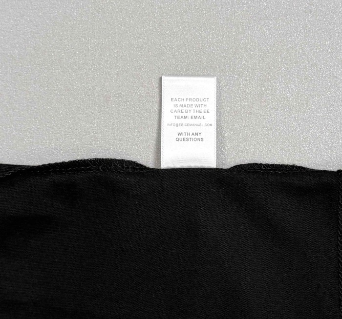 Eric Emanuel 1:1 quality version EE Stacked Logo Crew Neck Long Sleeve T-Shirt 2 colors 29500936