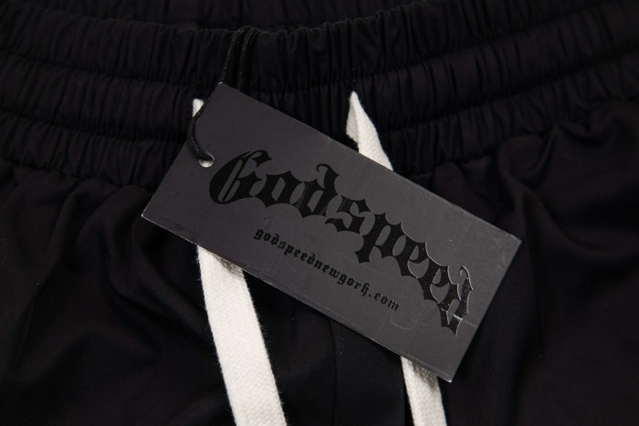 Godspeed Racing Badge Embroidery Patch Side Letter Print Color Block Straight Leg Pants 3 colors 29500924