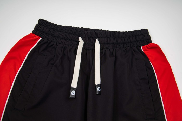 Godspeed Racing Badge Embroidery Patch Side Letter Print Color Block Straight Leg Pants 3 colors 29500924