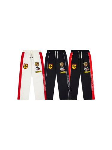 Godspeed Racing Badge Embroidery Patch Side Letter Print Color Block Straight Leg Pants 3 colors 29500924