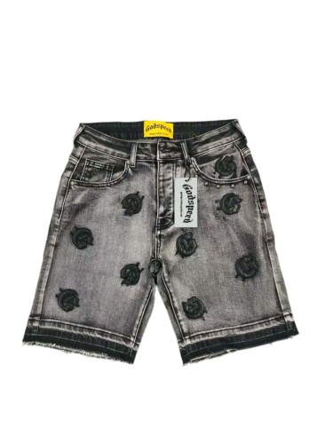 [50% Off]Godspeed Embroidered Letter Beaded Denim Shorts 3 colors 28117995