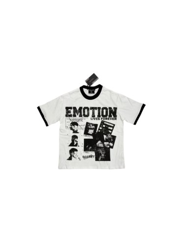 Mixed Emotion Black Ringer Vintage Portrait Statue Of Liberty Collage Letter Print T-shirt 29502364