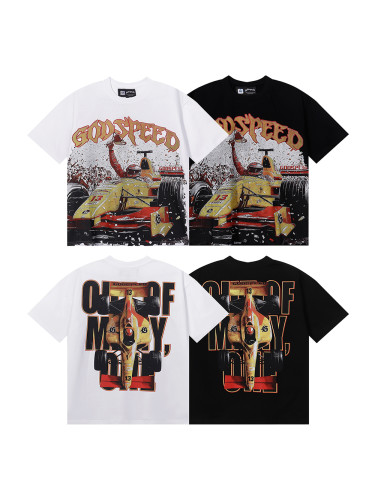 [50% Off]Godspeed Race Car Winning Scene Printed Tee 2 colors 28205389