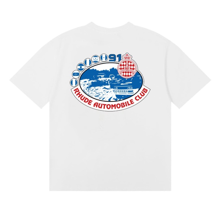 Rhude Automobile Club Crest Rally Car Print Tee 3 colors 29504176