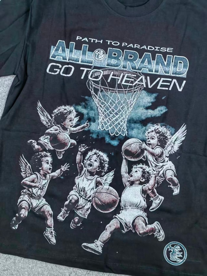 Hellstar Studio Angel Children Basketball Game Print Long Sleeve T-Shirt 2 colors 28704410