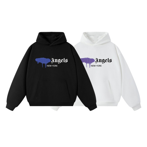 Palm Angels Spray Paint Drip New York Gothic Letter Hoodie 2 colors 29507970