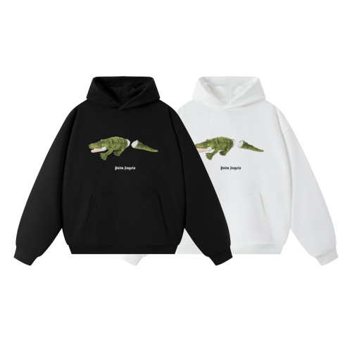 Palm Angels Cut Crocodile Print Arched Gothic Letter Hoodie 2 colors 29507986