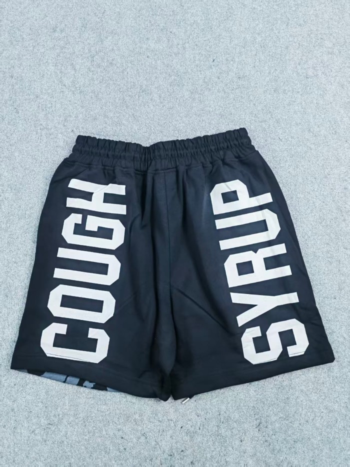 Cough Syrup Anime Character Letter Print T-Shirt & Shorts Casual Streetwear Set 21 colors 29288563
