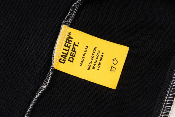 GaIIery Dept. Chest Small Letter Curved Side Panel Color Block Zip Up Hoodie 2 colors 29510351