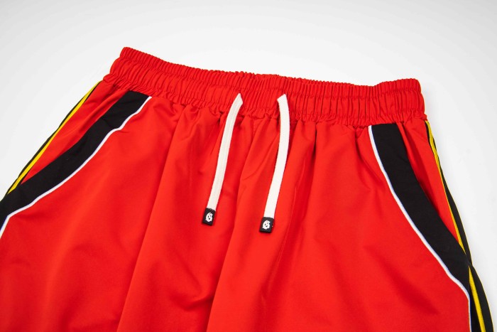 Godspeed White Piping Racing Script Applique Embroidery Wide Leg Track Pants 4 colors 29509287