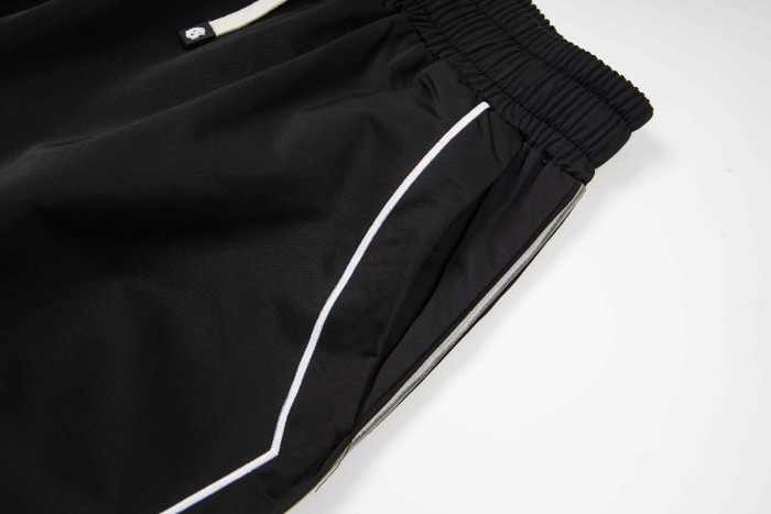 Godspeed White Piping Racing Script Applique Embroidery Wide Leg Track Pants 4 colors 29509287