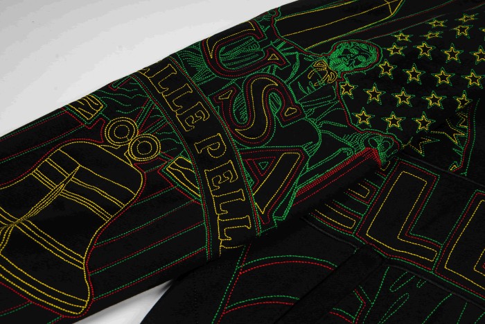 Who Decides War Rasta Color Outline Embroidery Liberty Leader Portrait Full Zip Hoodie 29510285