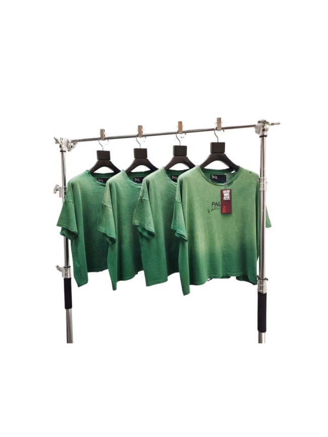 Paly Hollywood [Big & Tall for weights up to 220 lbs]1:1 quality version PH Logo Washed Gradient Green Tee 29510849