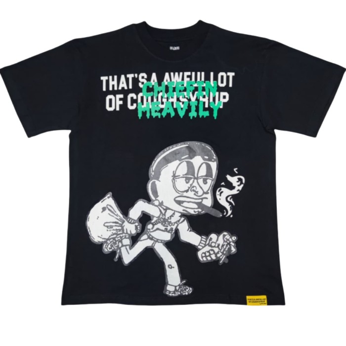 [50% Off]Cough Syrup Cartoon Graffiti Alphabet Portrait Printed Tee 8 colors 28270666
