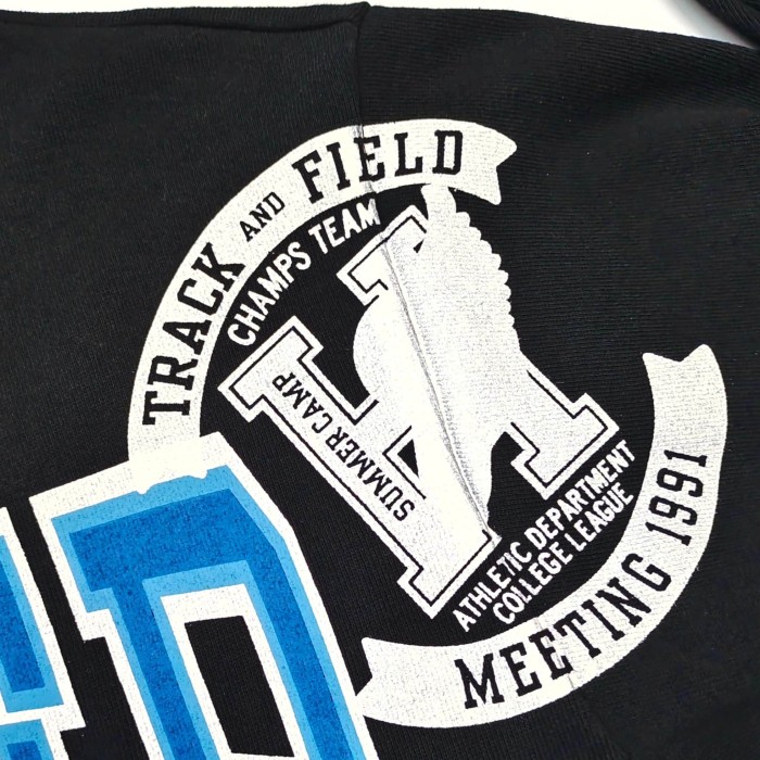 Sp5der [Big & Tall for weights up to 220 lbs]1:1 quality version Letter Badge Split Color Block Zip Up Hoodie 29510772