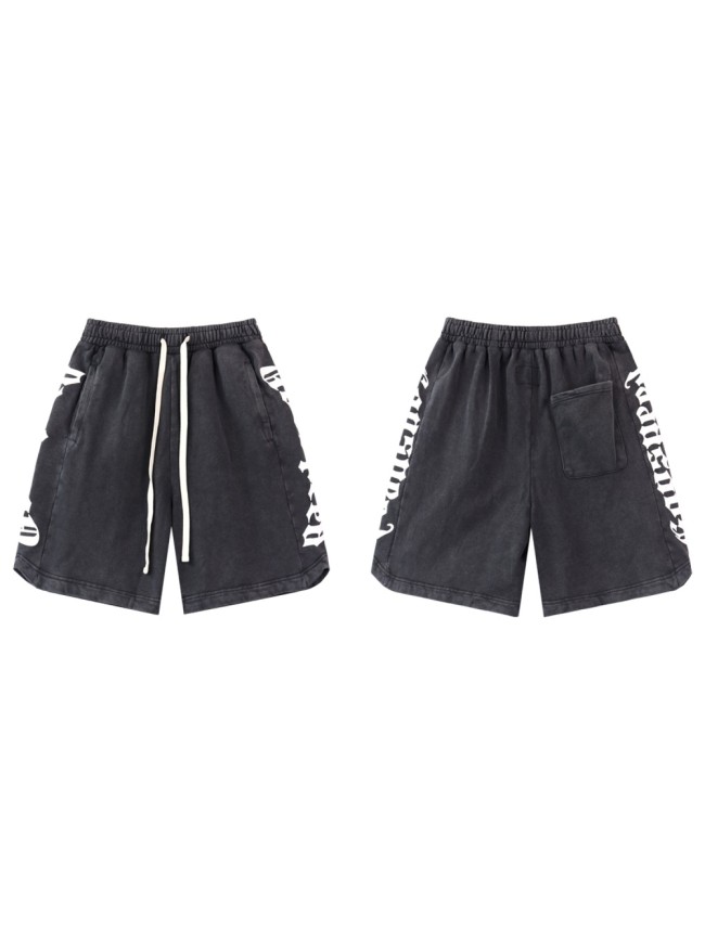 [50% Off]Godspeed Classic Two Side Letter Print Washed Version Shorts 3 colors 28296398