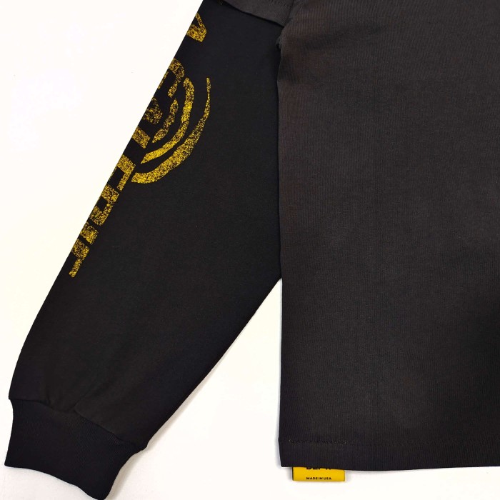 GaIIery Dept. [Big & Tall for weights up to 220 lbs]1:1 quality version Face Mask Fake Two Piece Black Long Sleeve Tee 29510846